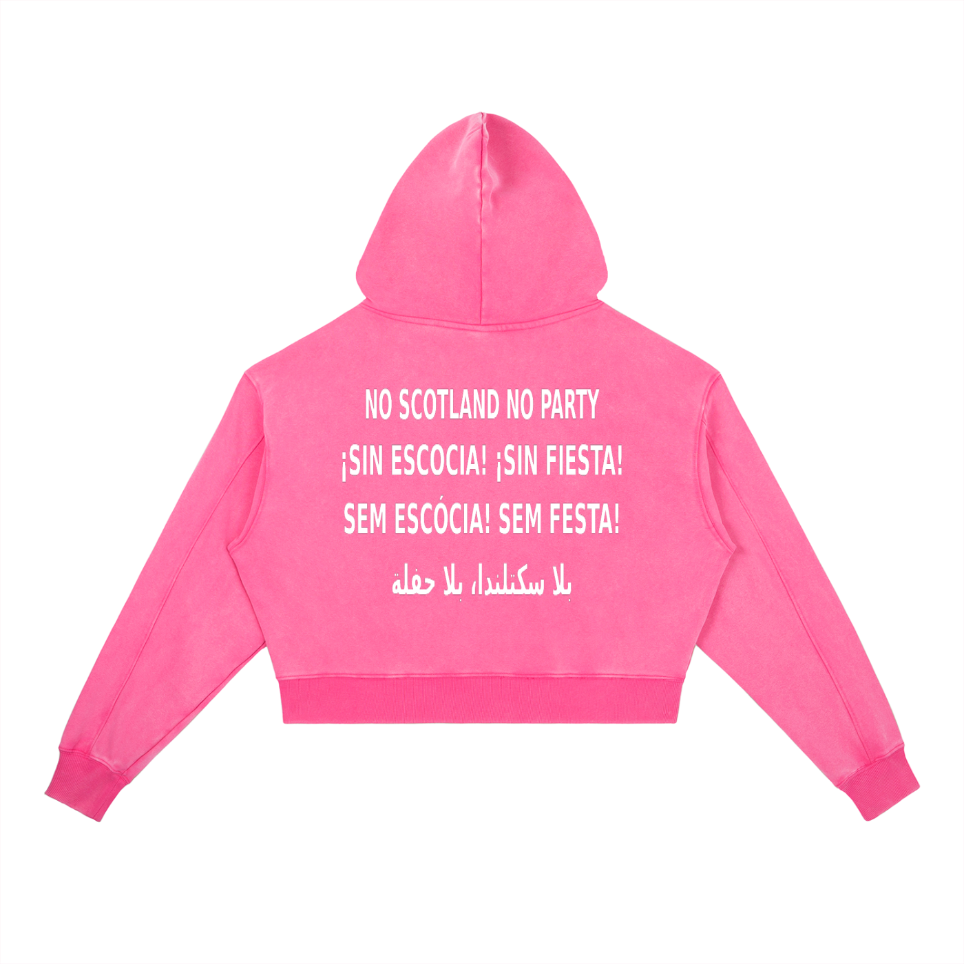 Vintage Washed Heavyweight Hoodie - NO SCOTLAND NO PARTY